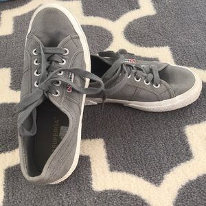 Gray sneakers